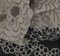 1 Yard Cotton Voile Fabric Double Border Taupe or Tan or Black Print 44/45" Width Apparel Fabric